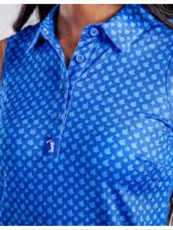 Bogey Bros Tops - Bogey Bros Golf  Polo Birdie Finger - Blue Jay